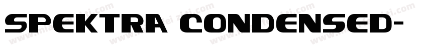 Spektra Condensed字体转换